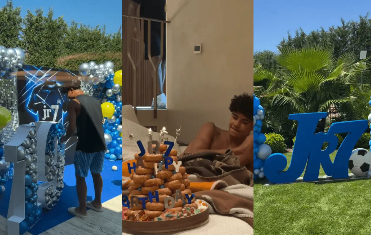 Con mariachi y otras sorpresas Cristiano Ronaldo Jr. celebra su cumpleaños 16