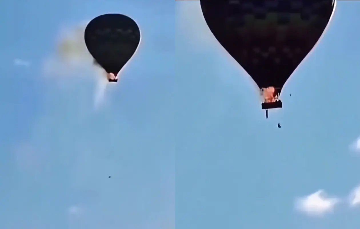 El piloto declaró que el fuego comenzó dentro de la cesta del globo mientras se encontraba en vuelo.