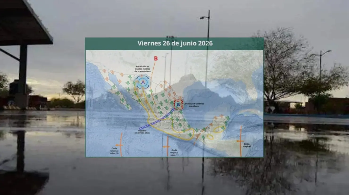 Clima en Hermosillo hoy 26 de junio: Se pronostica lluvia para este viernes