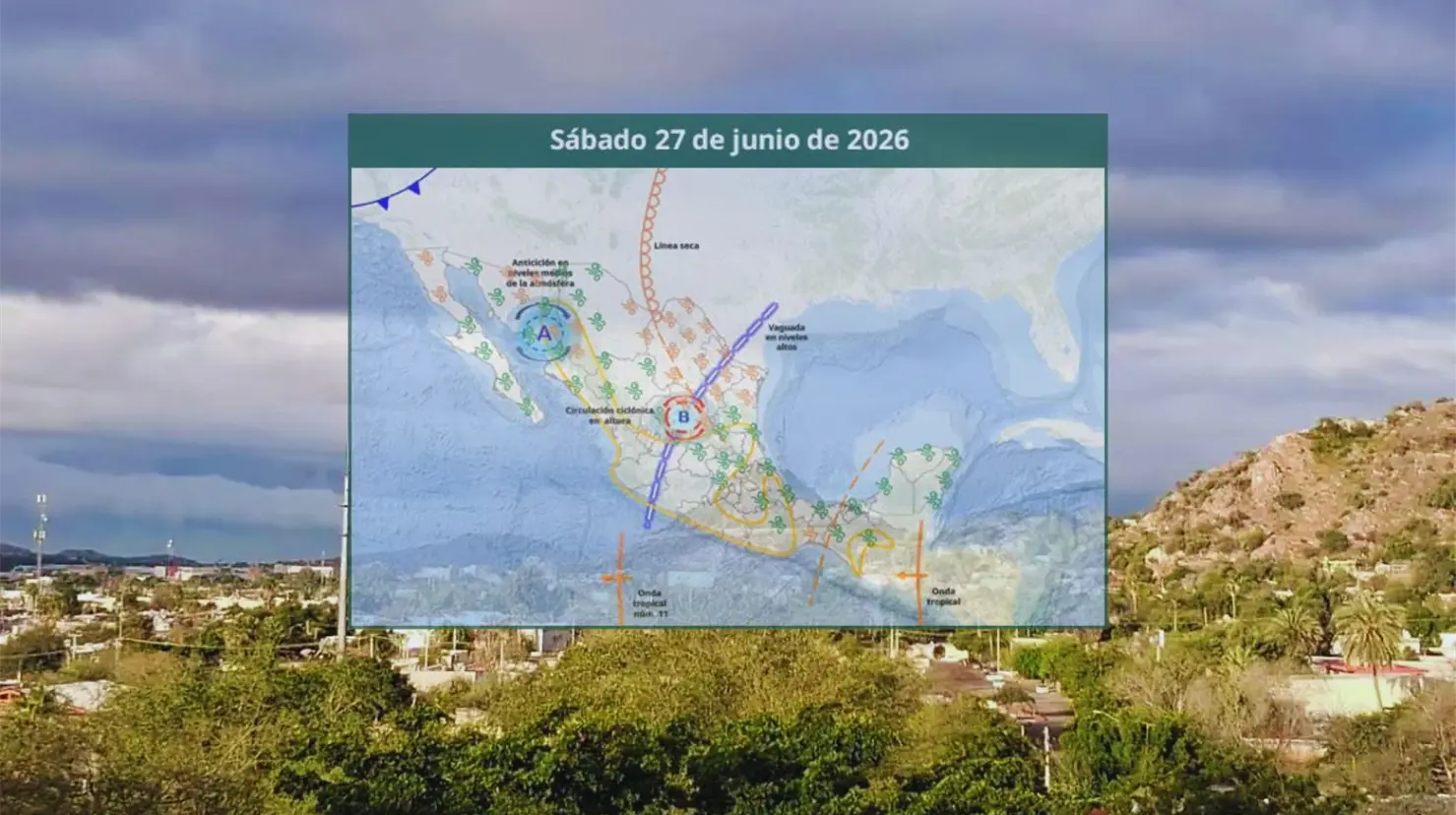 Clima en Sonora hoy 27 de junio: Estos municipios podrían registrar lluvias intensas este sábado