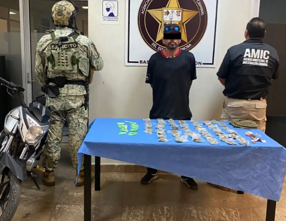 Aseguran a sujeto con droga en Villa Bonita