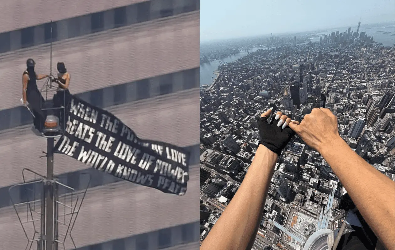 Pareja escala la antena del Empire State para comprometerse y termina arrestada