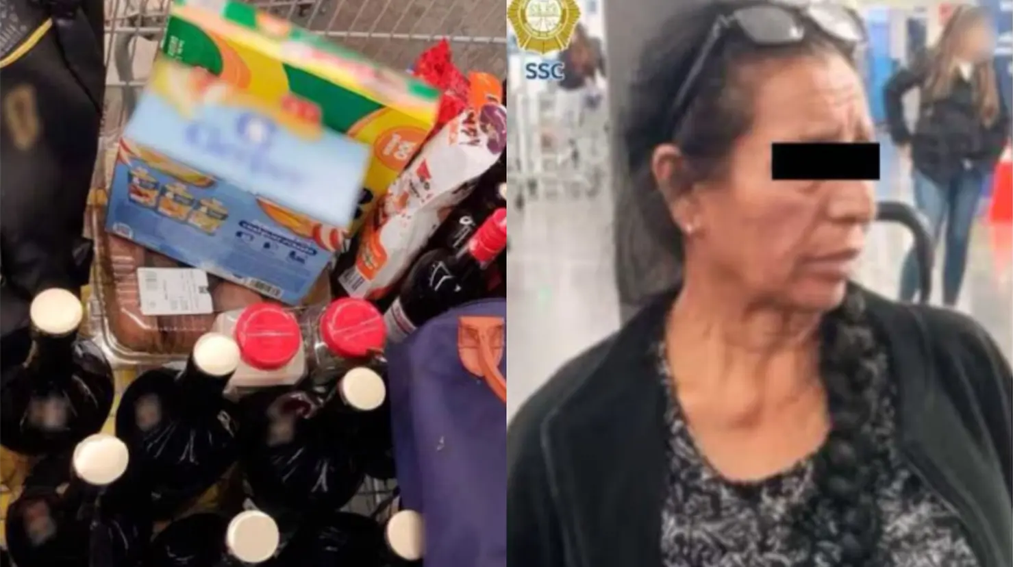 Abuelita de 70 años es detenida tras presunto robo de productos por 47 mil pesos en tienda de autoservicio