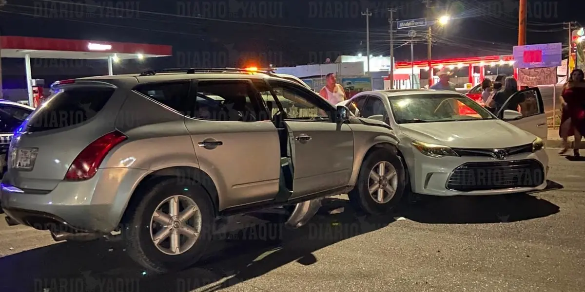 Tres lesionados en choque al sur de Ciudad Obregón