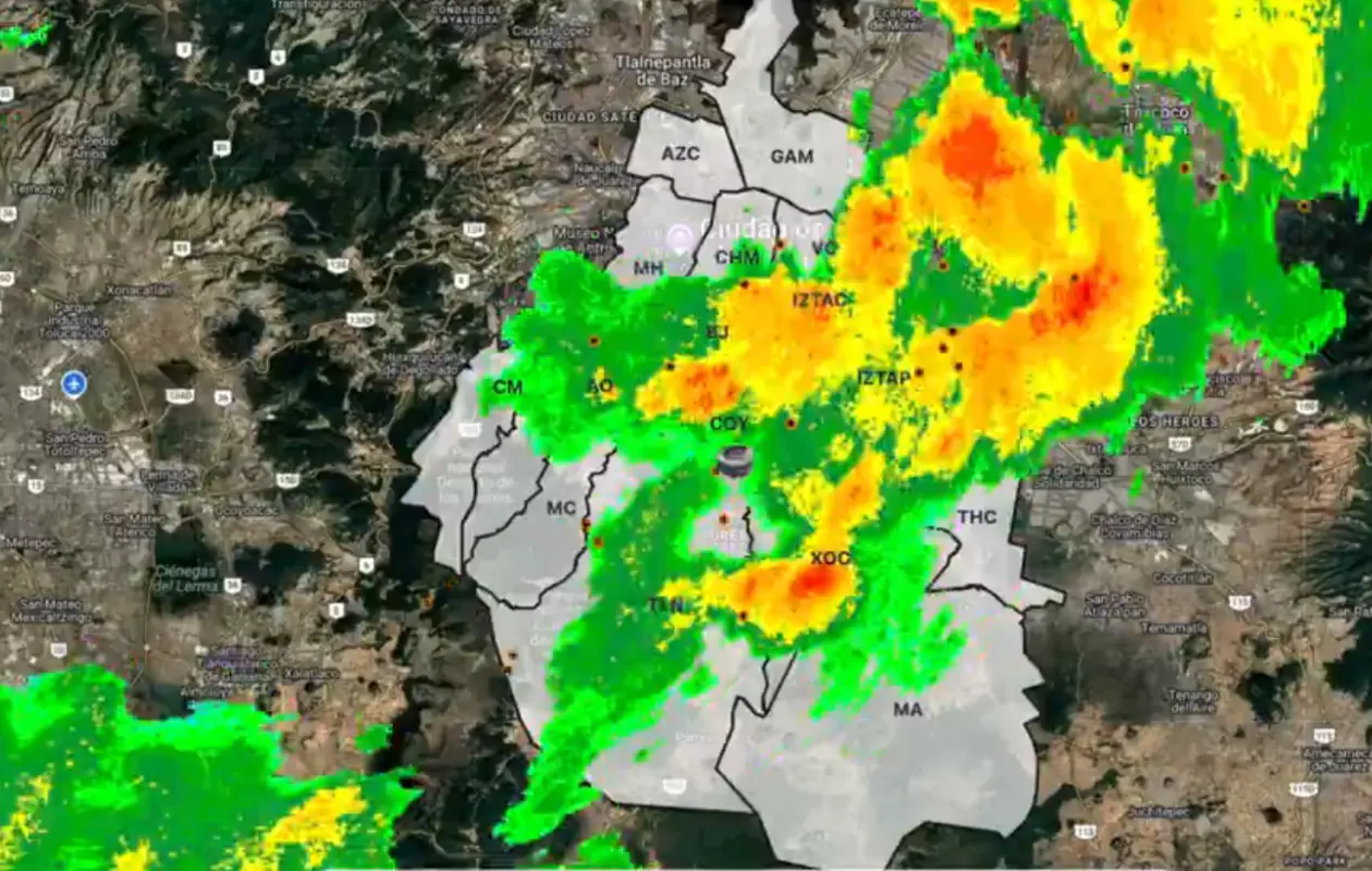 Alerta naranja por lluvias en zona donde se ubica el Estadio Ciudad de México