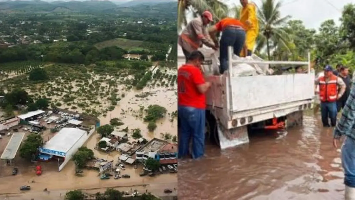 Más de 60 viviendas quedan bajo el agua en Veracruz tras desbordamiento de río