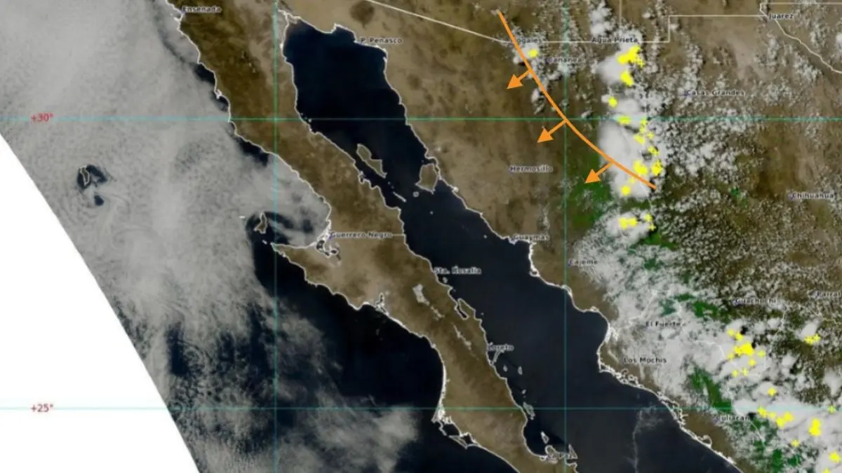 Protección Civil alerta por tormentas en Sonora; prevén lluvias intensas, fuertes vientos y descargas eléctricas