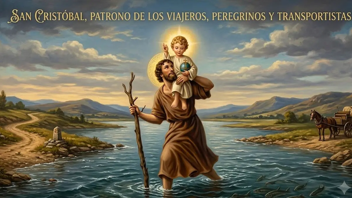 Santoral de hoy, 10 de julio: ¿Por qué San Cristóbal llevó al Niño Jesús sobre sus hombros?