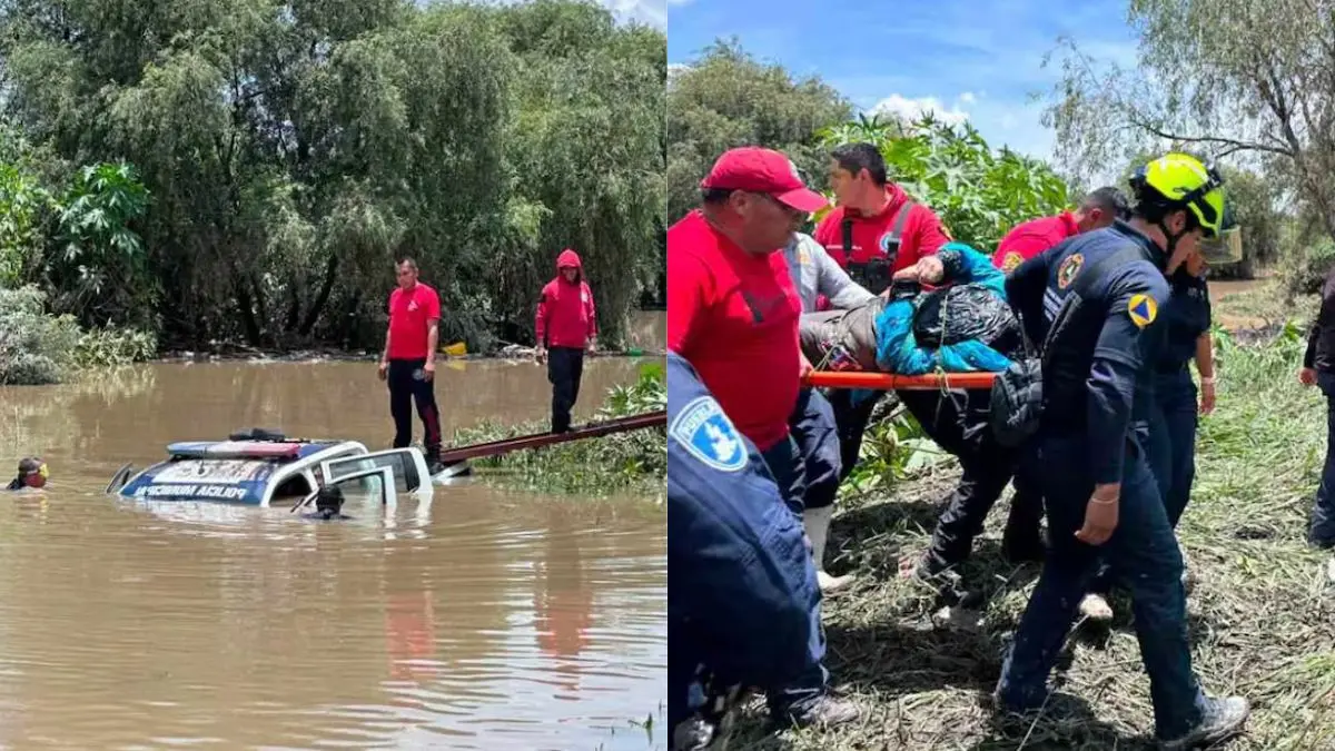 Tres mujeres mueren ahogadas tras ser arrastrada una patrulla por la corriente de un río en Puebla