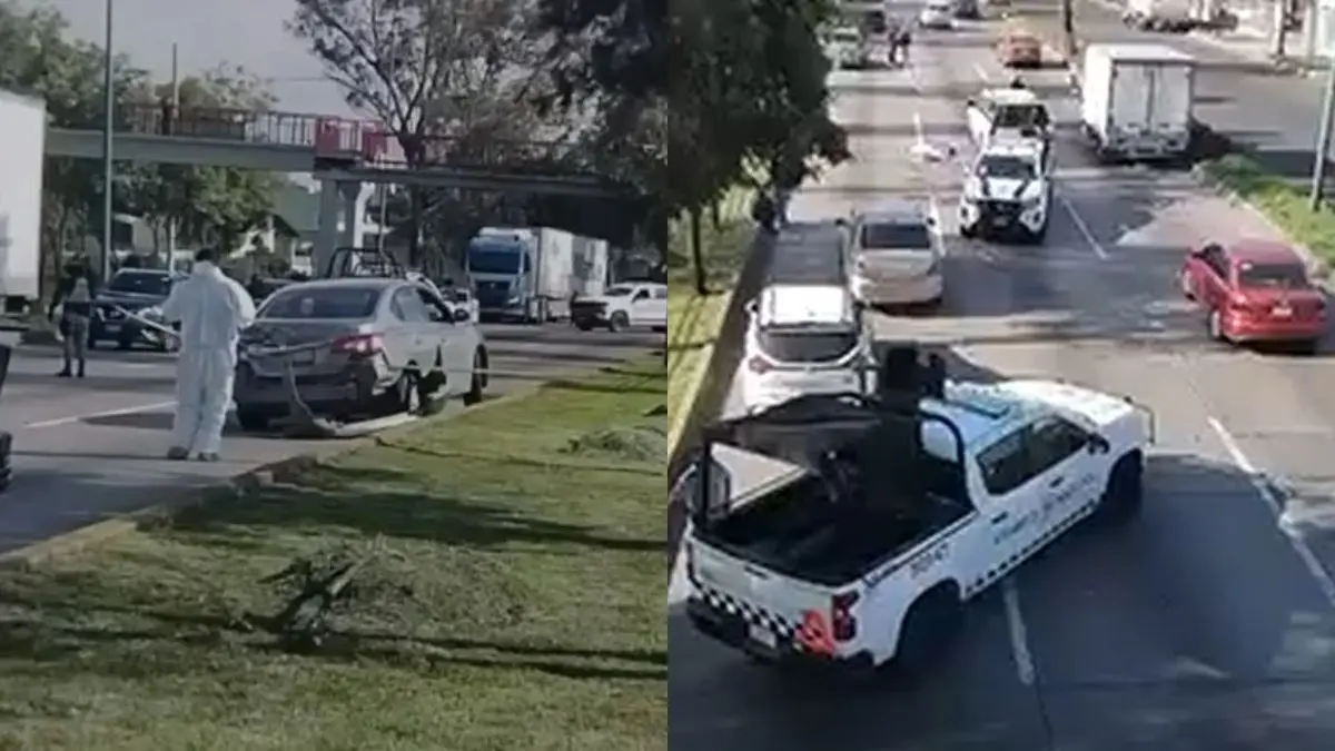 VIDEO | Tráiler choca contra un automóvil, atropella al conductor y escapa en el Estado de México