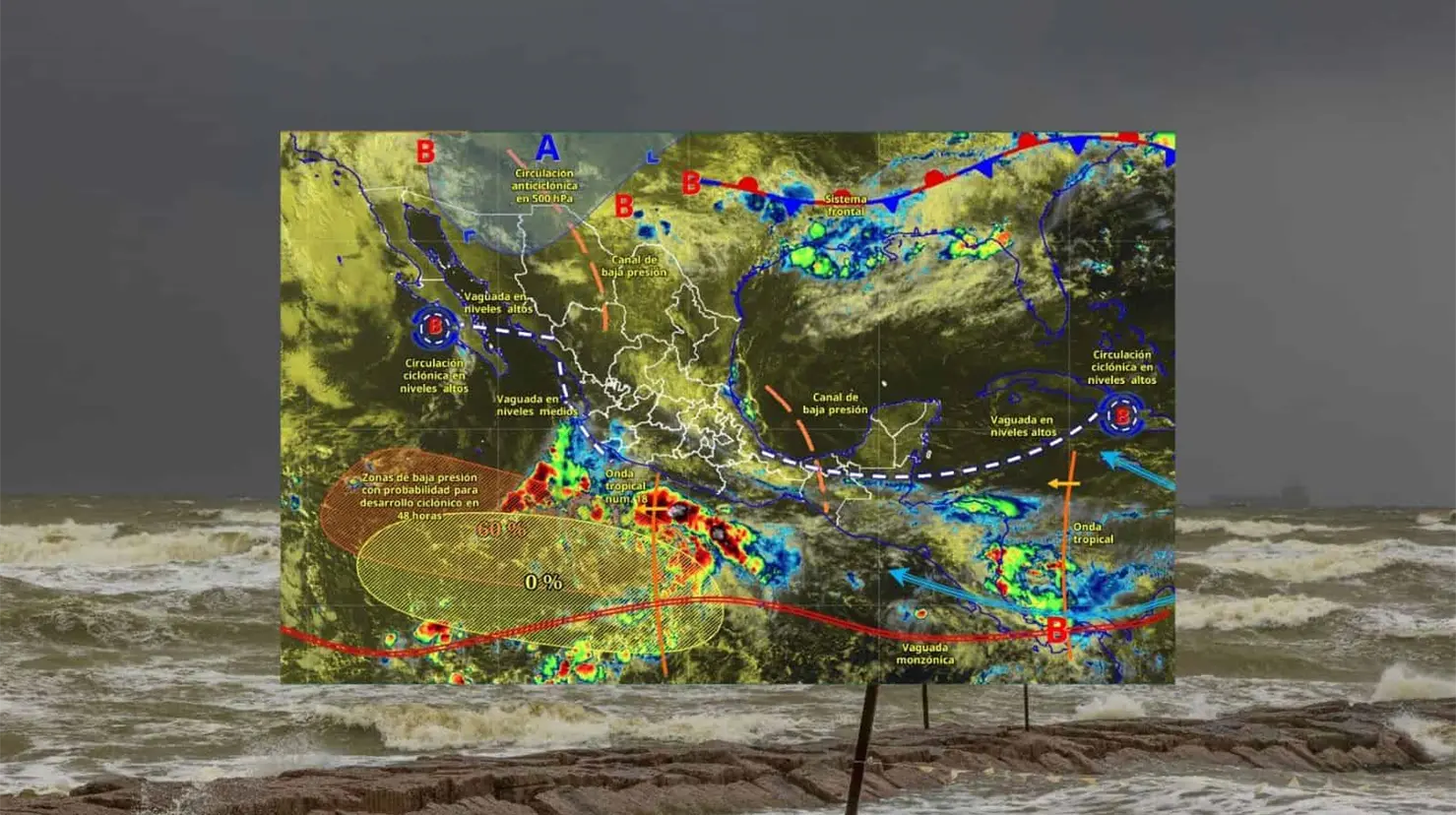 Las precipitaciones podrían estar acompañadas de actividad eléctrica, rachas de viento y posible caída de granizo