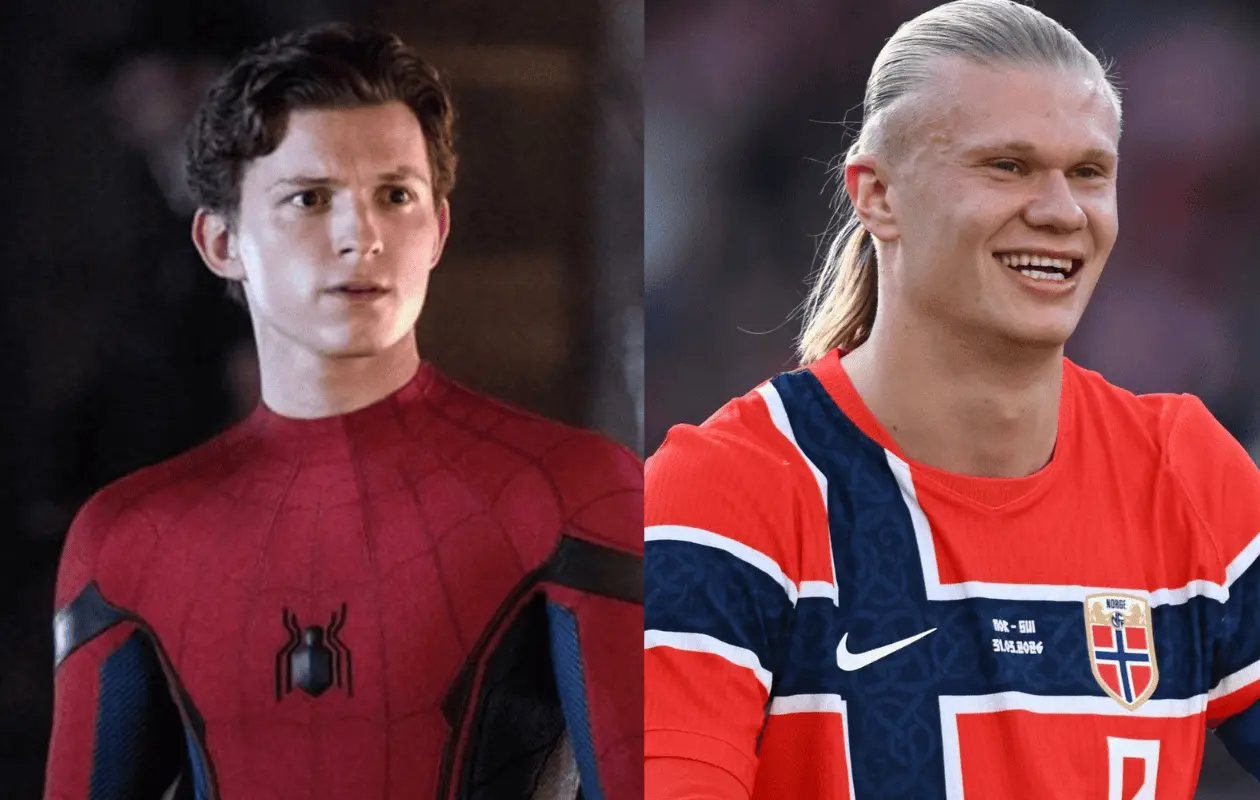 Erling Haaland acepta cenar con Tom Holland después de ignorar su mensaje