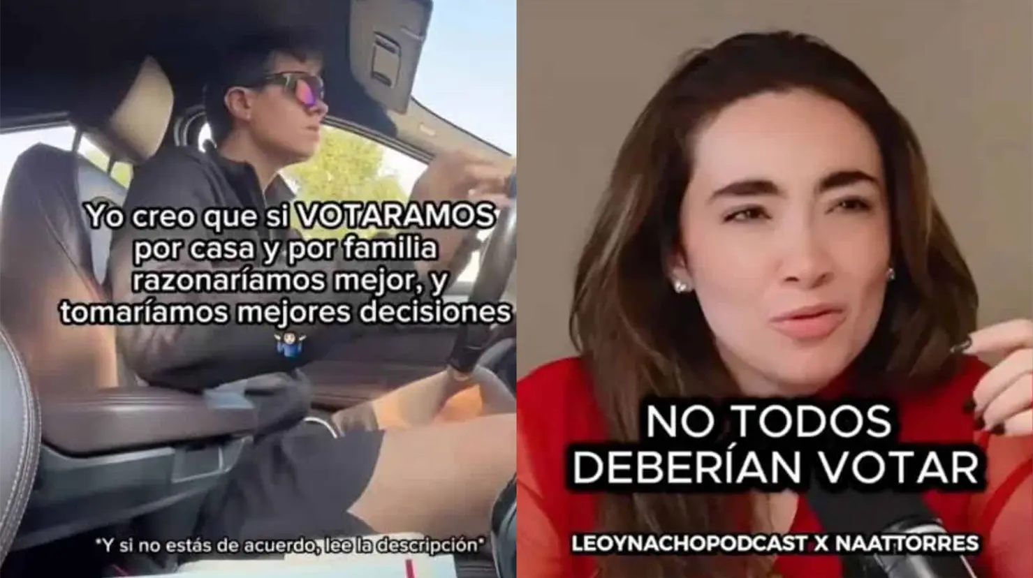 Albarrán respalda el denominado “voto por familia”, mientras que Torres sostiene que no todas las personas deberían votar en México