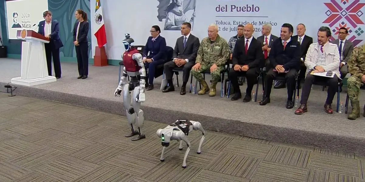 CeCi y K5 fueron presentados durante la conferencia matutina como parte de las nuevas herramientas tecnológicas que apoyarán las labores de seguridad y vigilancia del C5 del Estado de México.