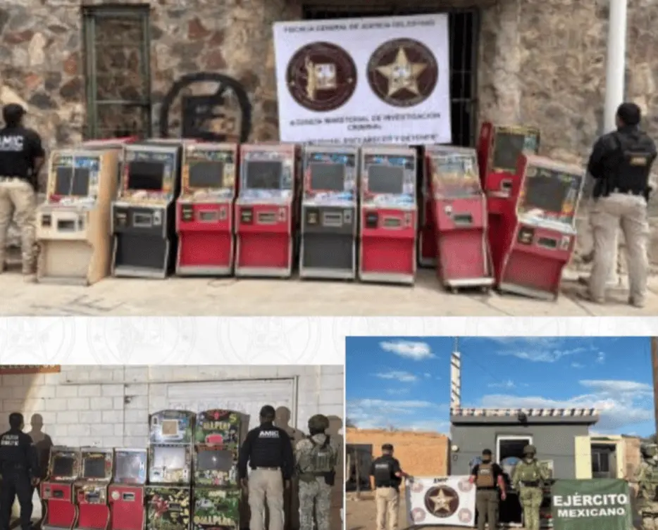 Decomisan máquinas tragamonedas en Hermosillo, Caborca y Nogales
