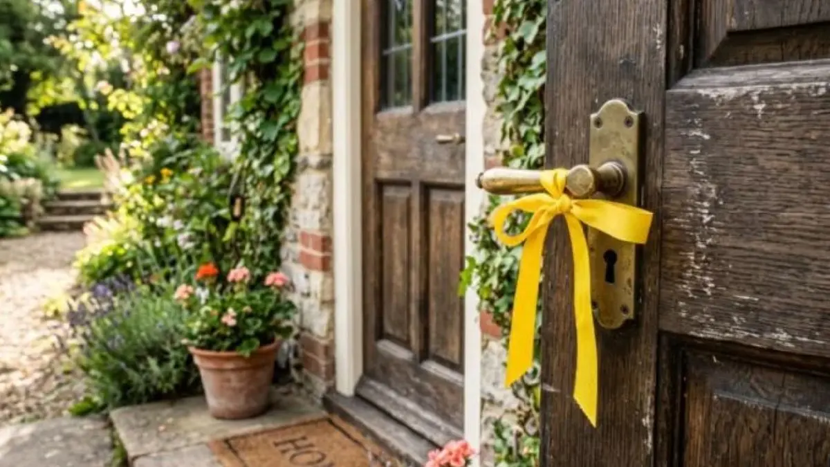 ¿Qué significa poner un listón amarillo en la puerta de tu casa, según el Feng Shui?