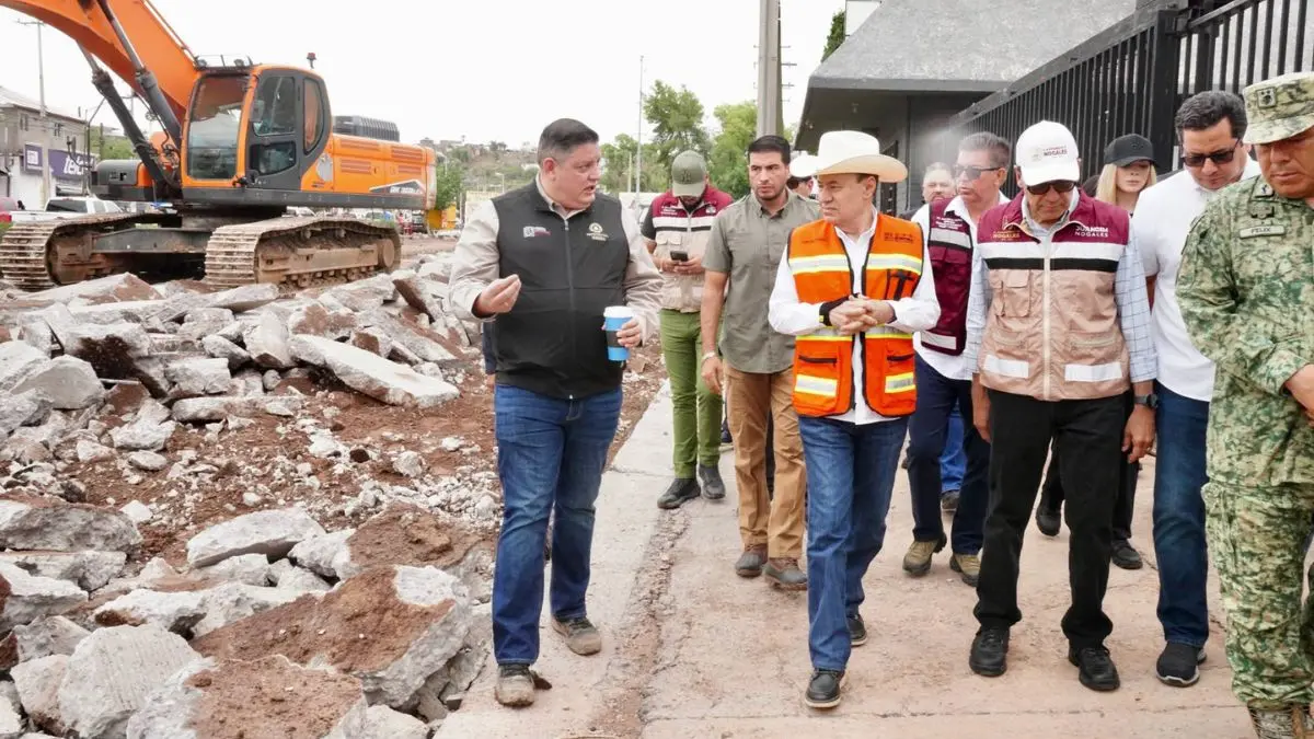Gobernador Durazo acelera la recuperación de Nogales tras las lluvias con obras y apoyos a familias
