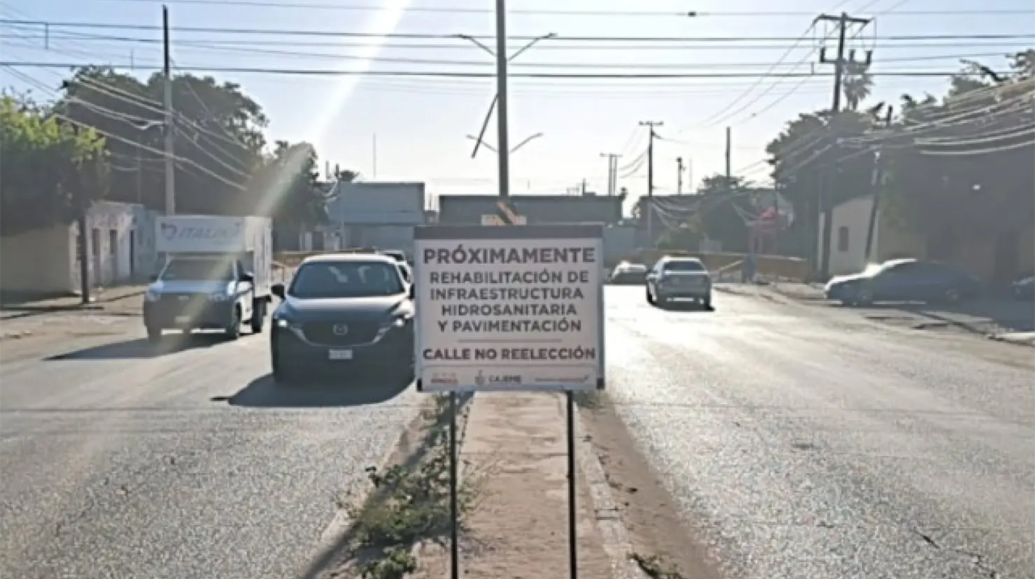 Cambiarán circulación vehicular en la calle No Reelección, en Cajeme