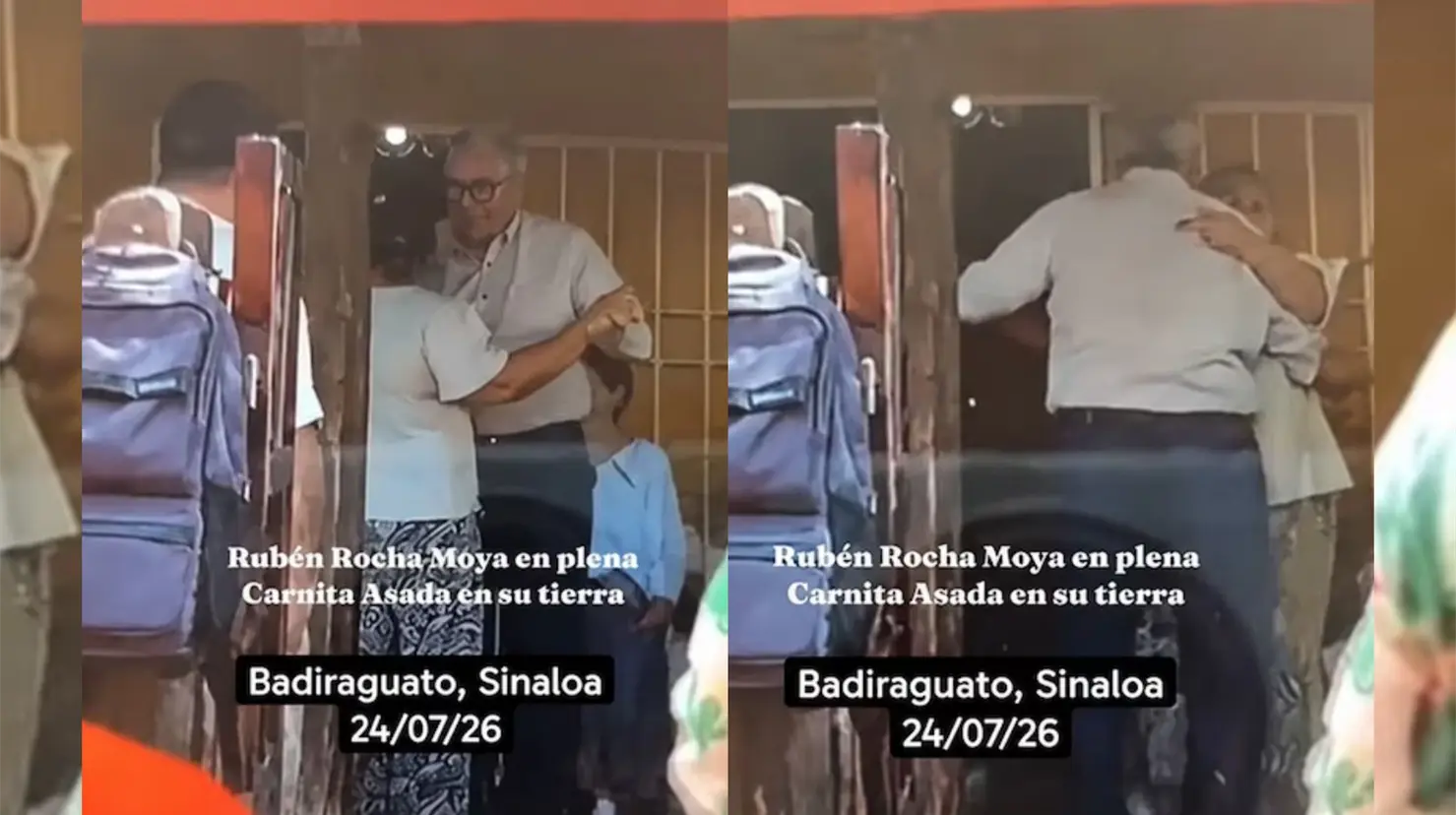 La difusión del festejo ocurrió después de que circulara otro video en el que supuestamente un convoy militar escoltaba a Rocha Moya