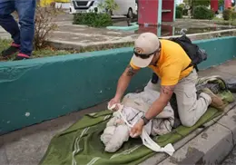 Cocodrilo de dos metros aparece en calles de Mazatlán y moviliza a cuerpos de emergencia