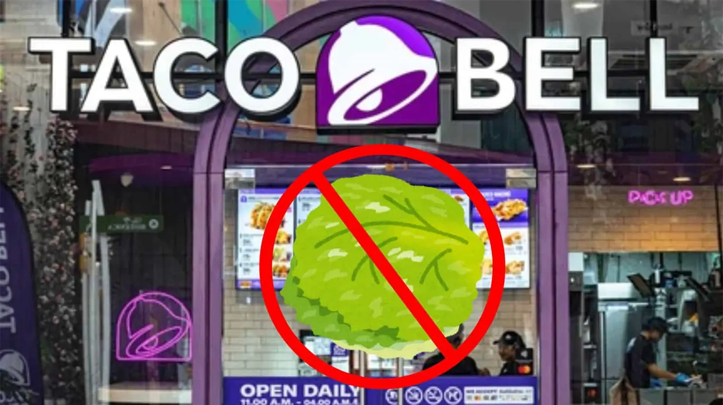 Taco Bell lanza menú de 1 dólar sin lechuga tras brote de “diarrea explosiva” en Estados Unidos
