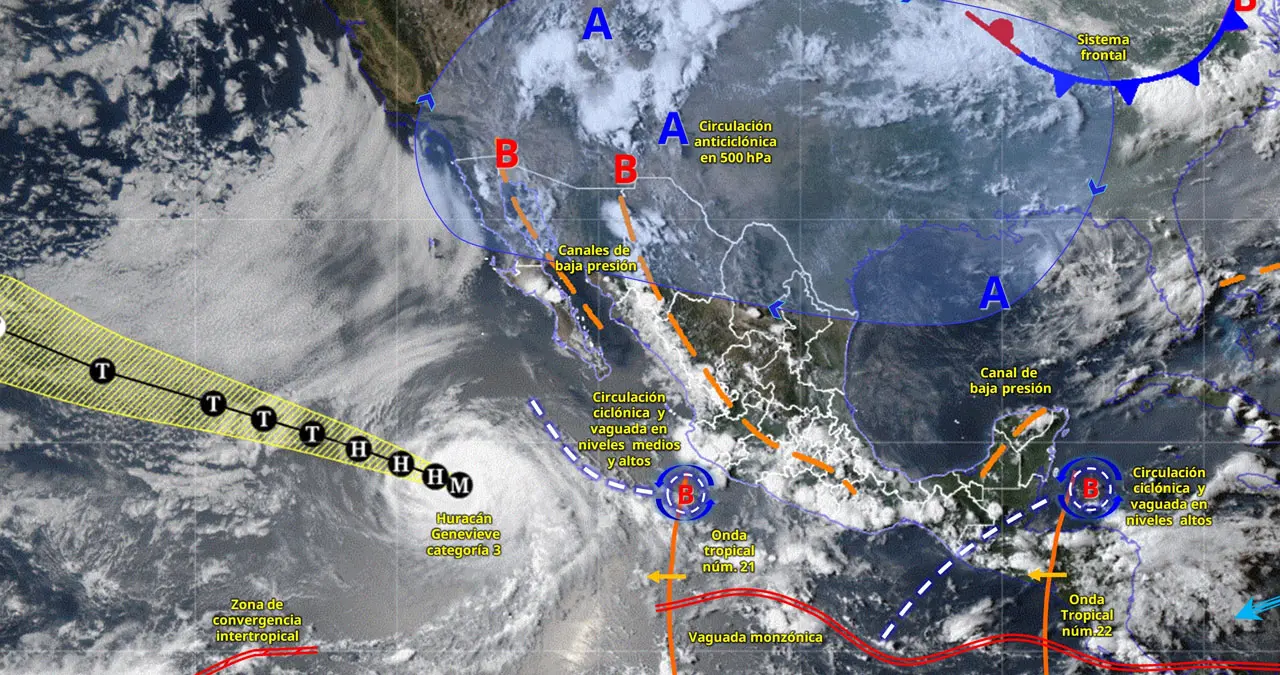 Protección Civil recomienda extremar precauciones ante las lluvias, descargas eléctricas y posibles inundaciones que se prevén en diversas regiones de Sonora.