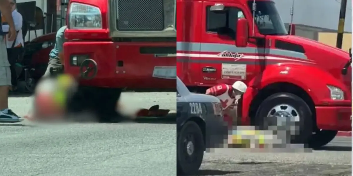 Cuerpos de emergencia acudieron al cruce de la avenida Álvaro Obregón y calle Segunda, donde un hombre fue atropellado por un tráiler y posteriormente perdió la vida. (Fotos proyecto puente/Expreso)