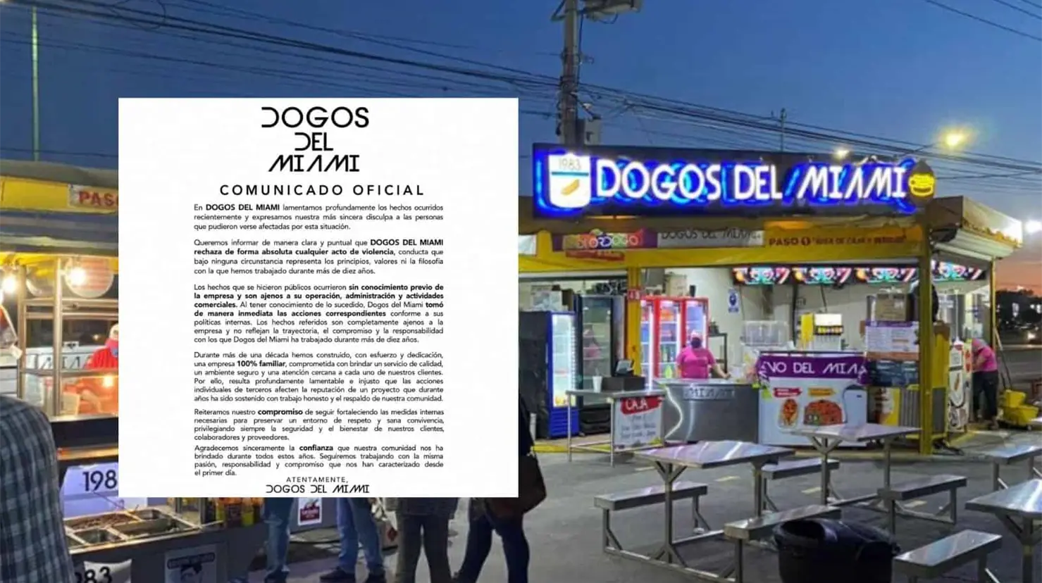 Dogos del Miami se disculpa por pelea entre empleados en Hermosillo y aclara qué pasó
