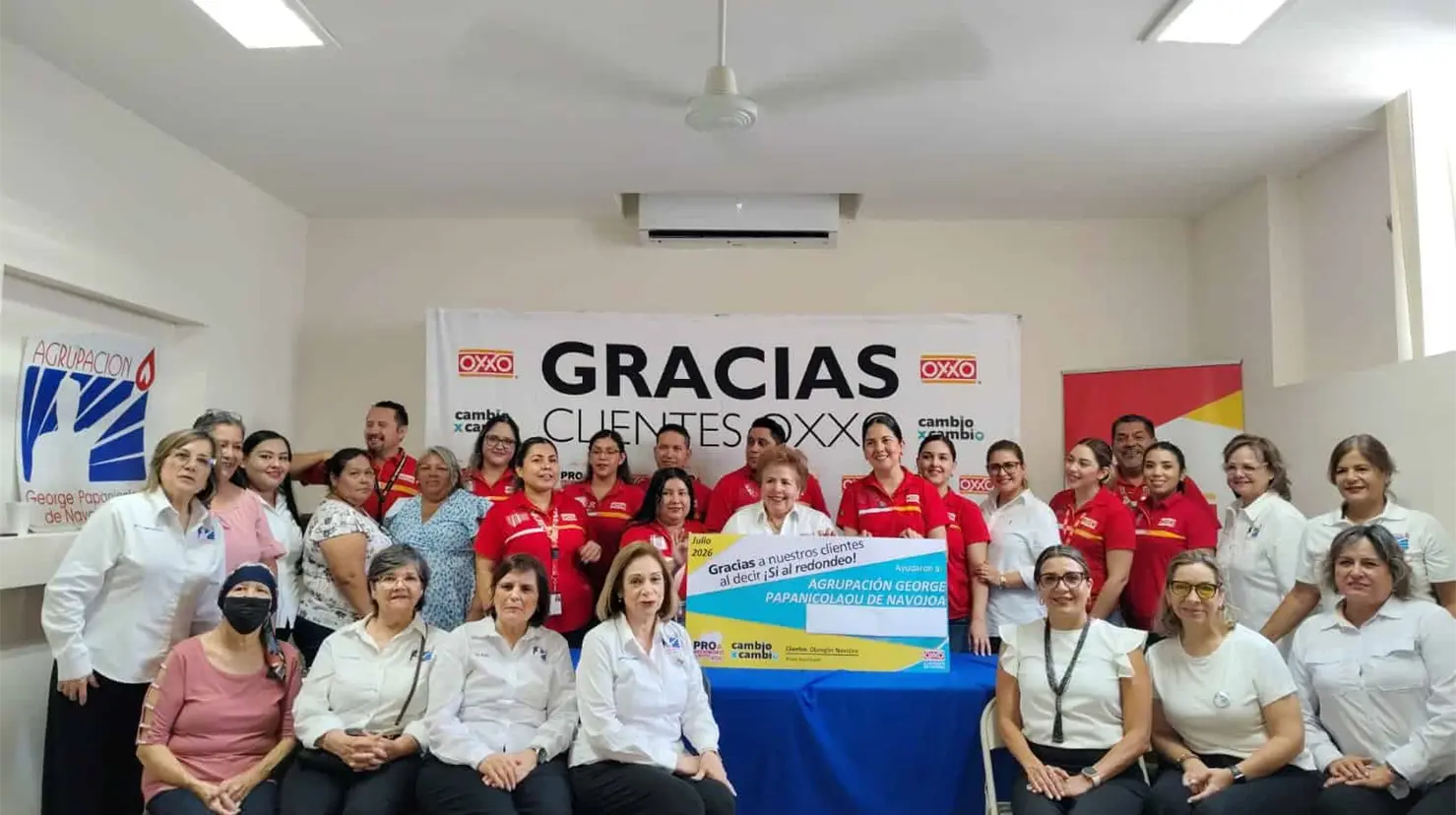 Recibe Agrupación George Papanicolaou de Navojoa donativo de 190 mil pesos