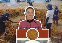 Sheinbaum anuncia inversión de 2 mil 635 mdp para contener el sargazo en playas de Quintana Roo