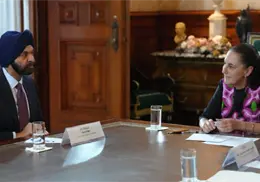 Sheinbaum y presidente del Banco Mundial fortalecen diálogo para impulsar el Plan México Sheinbaum y presidente del Banco Mundial fortalecen diálogo para impulsar el Plan México