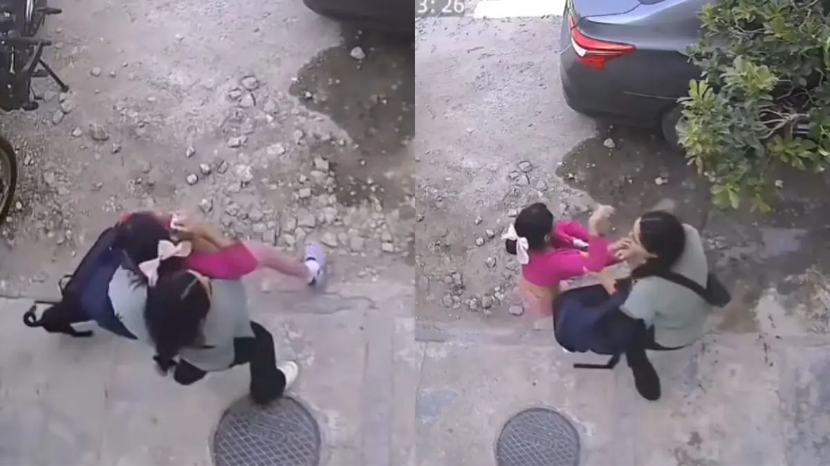 VIDEO | Mujer intenta secuestrar a niña en Guadalajara; vecinos intervienen para impedirlo