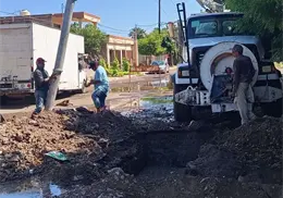 Restablecen servicio de agua potable en Etchojoa tras concluir reparaciones