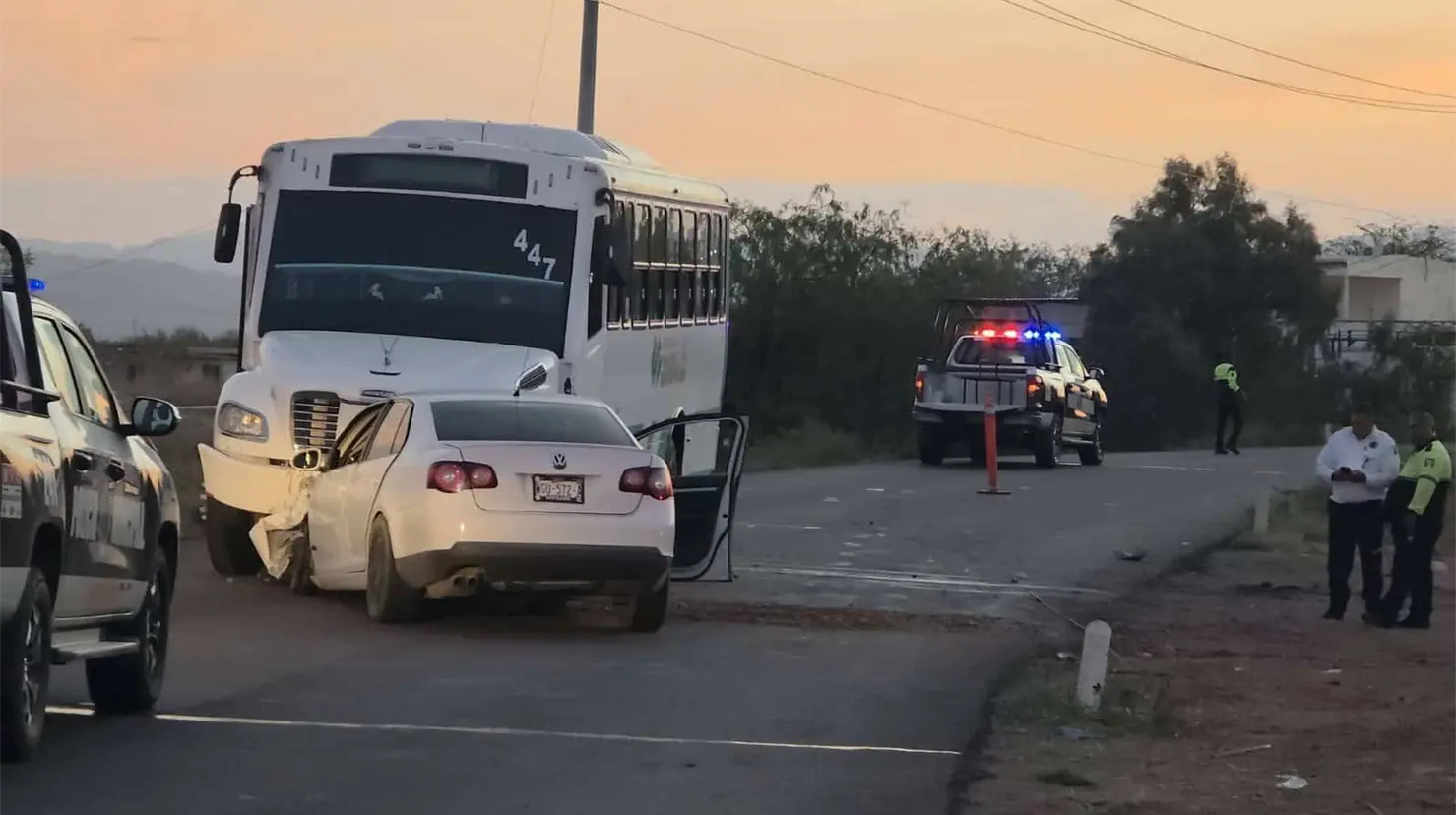 Fatal accidente en carretera a San José de Guaymas