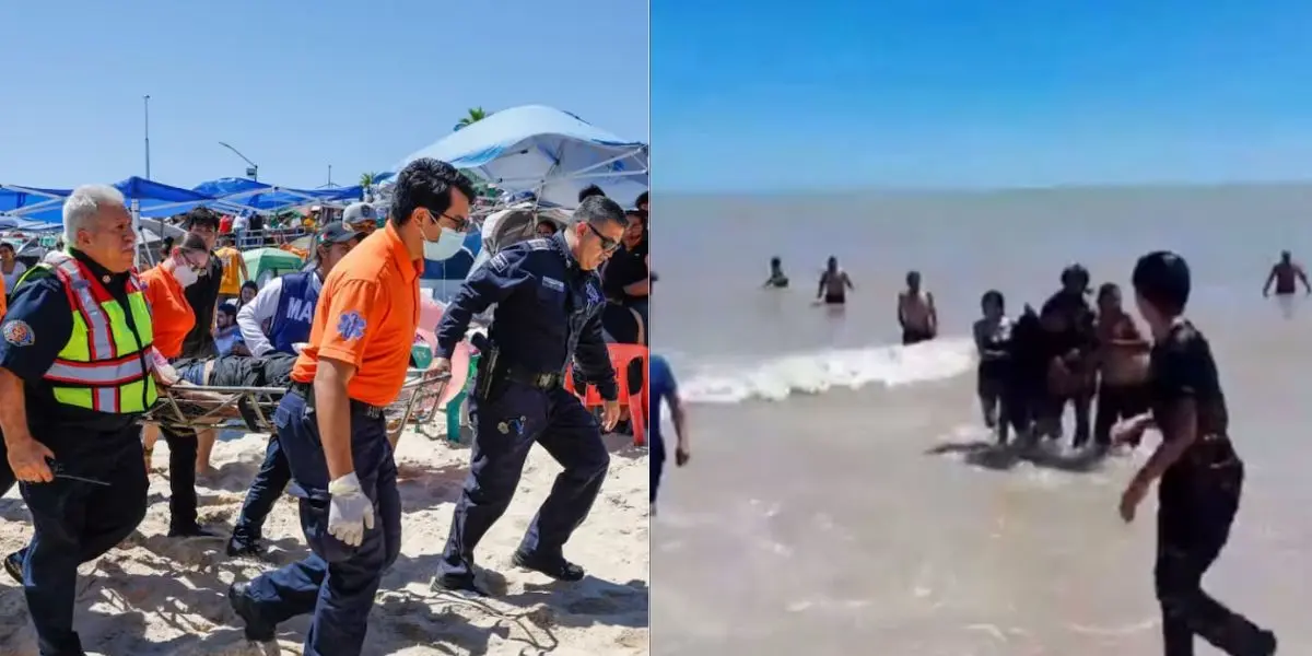 Elementos de emergencia y autoridades ministeriales acudieron al área costera donde ocurrió el fallecimiento de un hombre y una niña; la Fiscalía mantiene abiertas las investigaciones para esclarecer el caso.