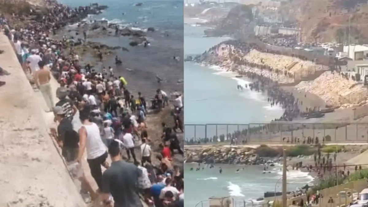 VIDEO | Migrantes llegan nadando desde Marruecos a España; refuerzan vigilancia fronteriza