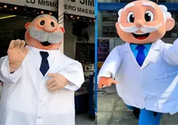 ¿Copia del Dr. Simi? Dr. Guali, la botarga peruana viral que se parece al personaje de Farmacias Similares
