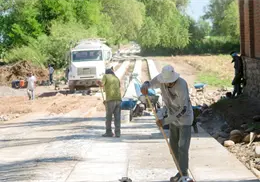 Avanzan obras de camino artesanal en Navojoa Avanzan obras de camino artesanal en Navojoa