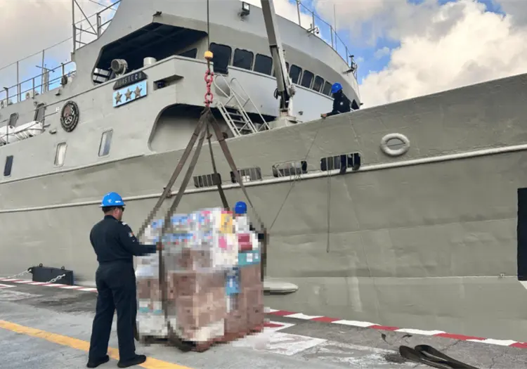 México envía más de 718 toneladas de ayuda humanitaria a Venezuela en dos buques de la Armada
