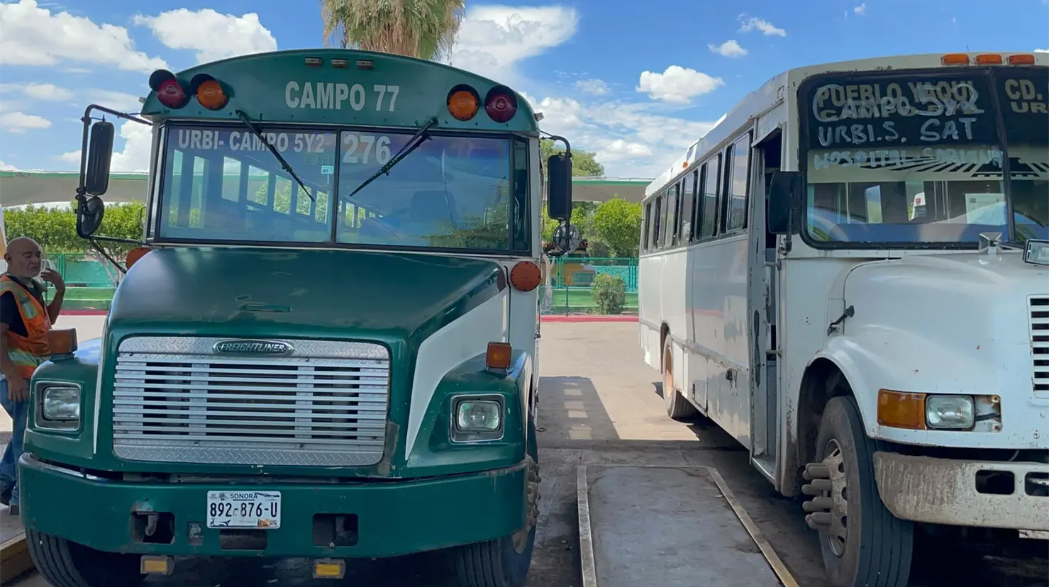 De 120 concesiones de transporte suburbano en los valles del Yaqui y Mayo, solo 80 andan en ruta debido a una baja del 50 por ciento en el pasaje durante el periodo vacacional