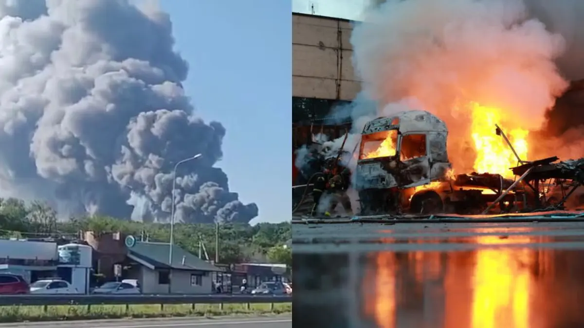 Ola de drones ucranianos deja ocho muertos en Rusia y alcanza instalaciones militares, petroleras y logísticas