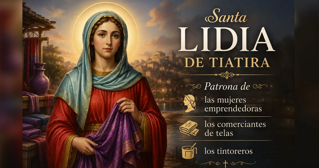 Santoral de hoy, 3 de agosto: Santa Lidia, patrona de las mujeres emprendedoras y los comerciantes de telas
