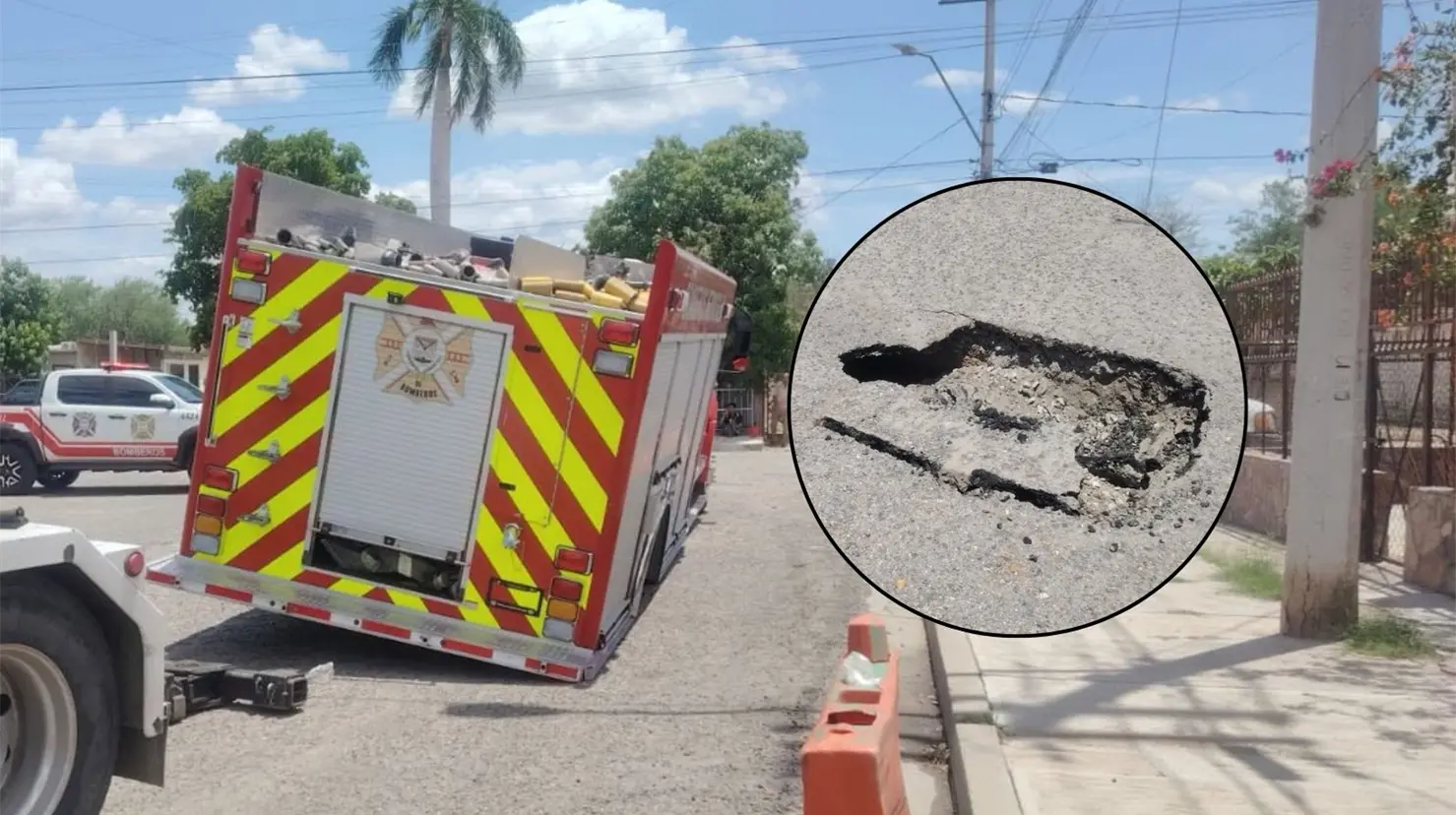 El socavón se suma a las afectaciones detectadas en diferentes sectores de Hermosillo después de las precipitaciones recientes