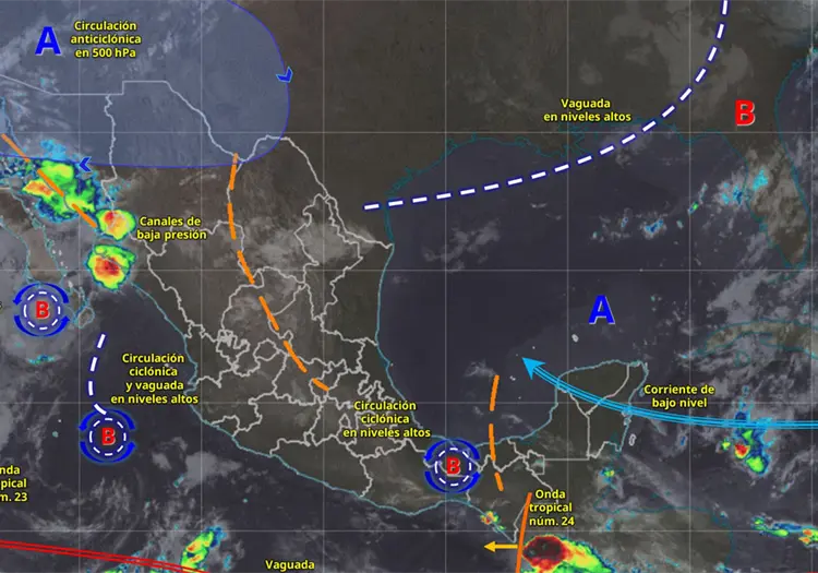 Clima en Sonora hoy, 4 de agosto: prevén lluvias muy fuertes, vientos de hasta 70 km/h y calor extremo