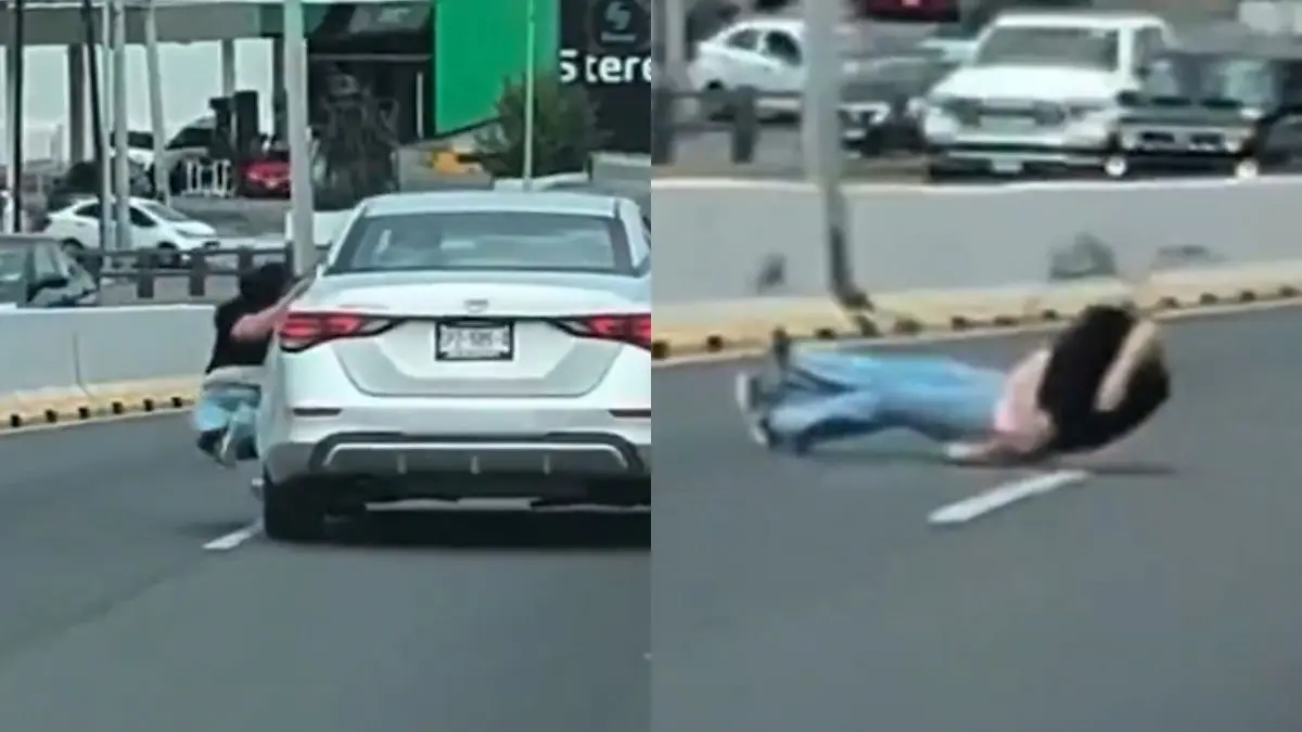 VIDEO | Mujer es arrastrada por un automóvil tras discutir con otro conductor en Monterrey