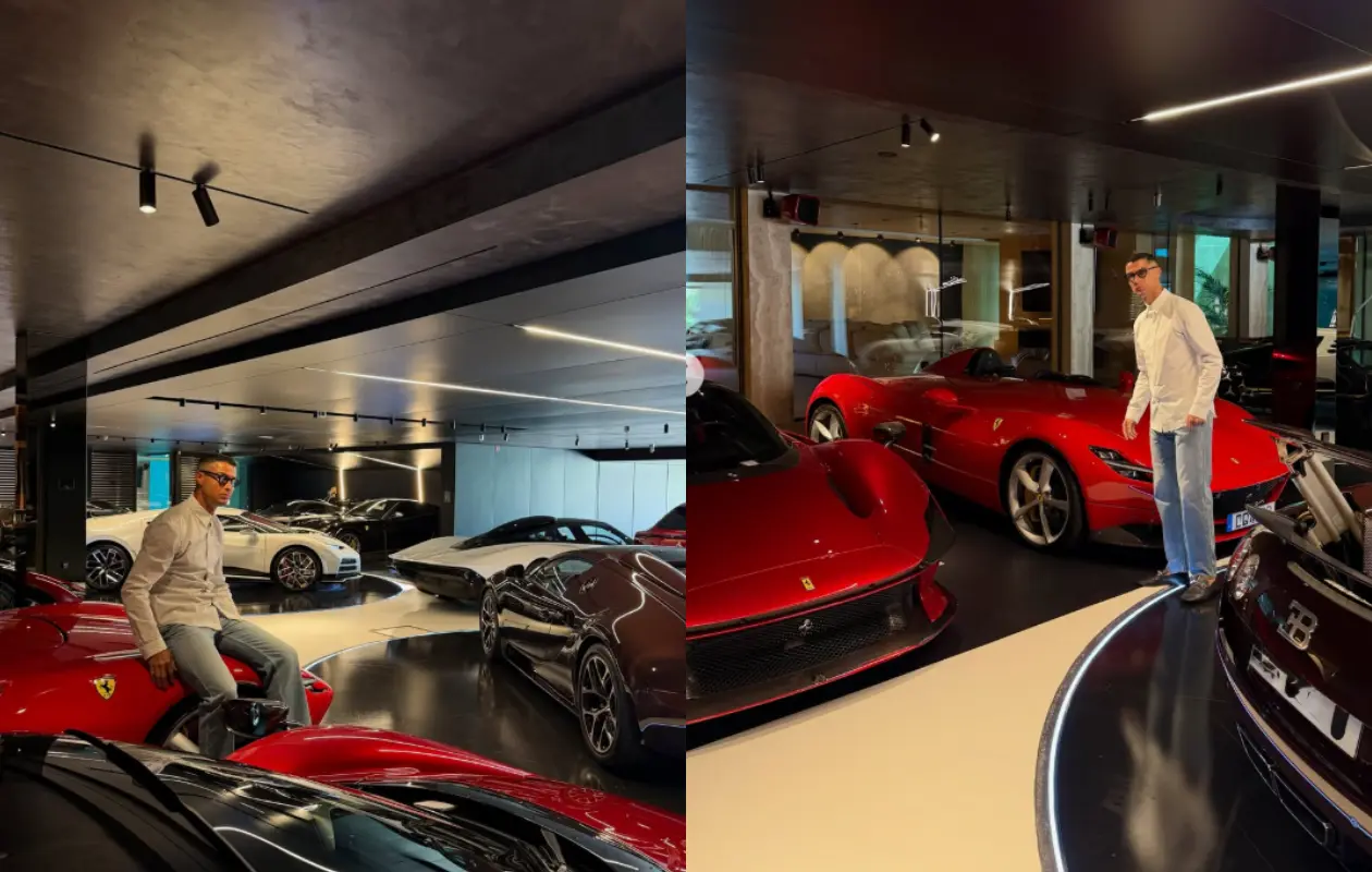 Cristiano Ronaldo presume sus juguetes de lujo: ¿cuántos autos tiene?