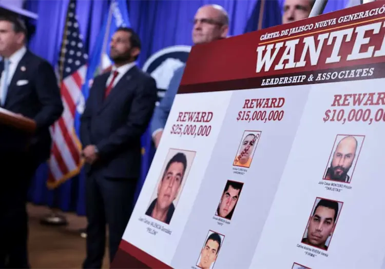 Estados Unidos ofrece hasta 102 millones de dólares por ocho líderes del CJNG