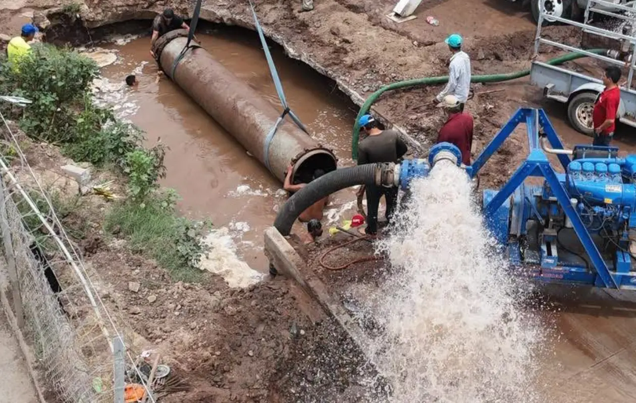 Oomapasc informa conclusión de reparación, pero miles de familias siguen sin agua en Ciudad Obregón