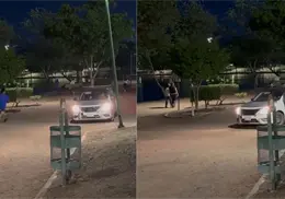 Vehículo entra a la Laguna Náinari y enciende las alertas l VIDEO Vehículo entra a la Laguna Náinari y enciende las alertas l VIDEO