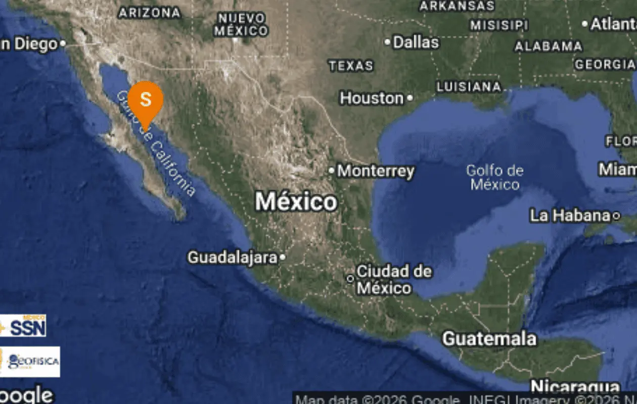 SSN reporta dos sismos en México: 4.0 en Baja California Sur y 4.7 en Guerrero